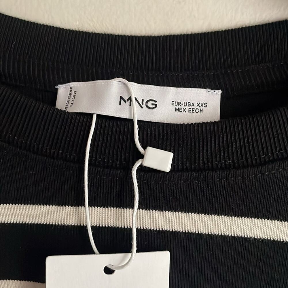 Mango Shoulder pad striped t-shirt - Picture 5 of 16